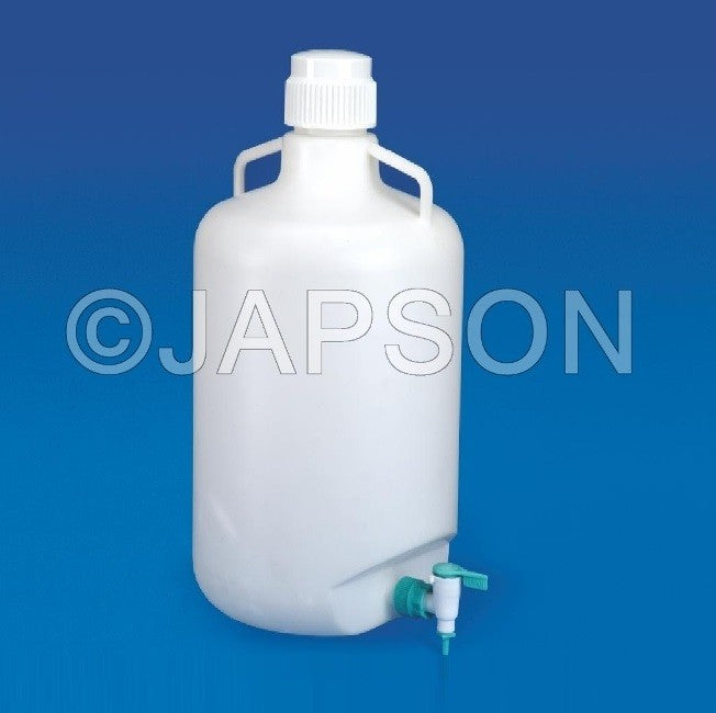 Carboy With Stop Cock, Plastic Carboy With Stop Cock, Plastic